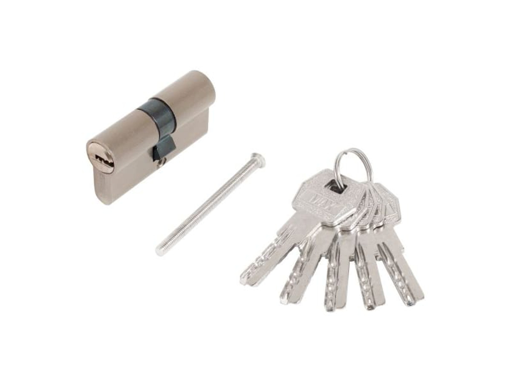 Цилиндр. механизм Стандарт MAX60 (30*30) SN 5кл перф.ключ/ключ никель матовый