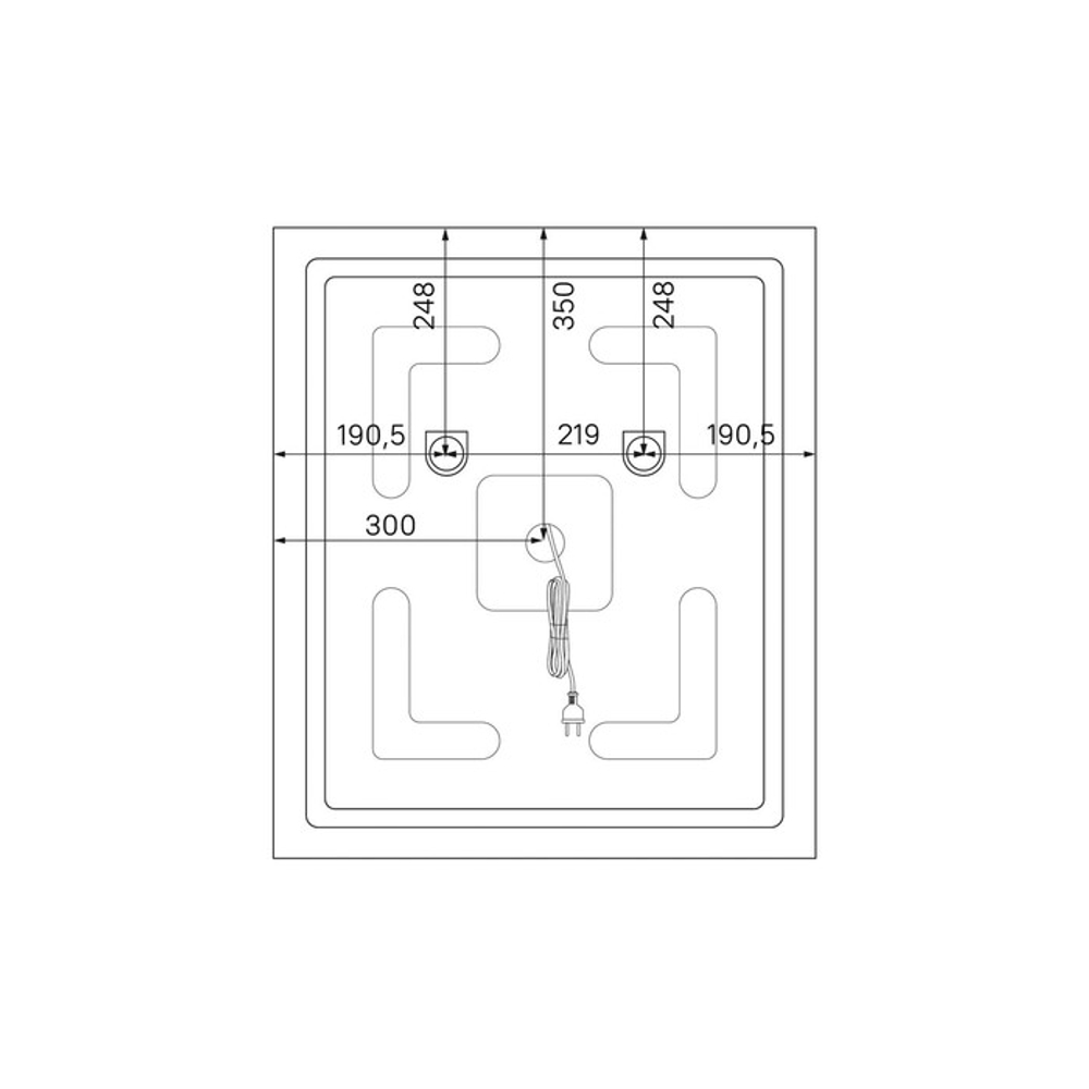 Зеркало с подсветкой IDDIS Oxford, 60 см, ЗЛП111