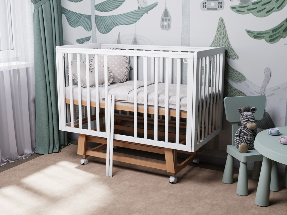 Кроватка детская Incanto Anniken Exclusive (белый/бук) маятник продольный