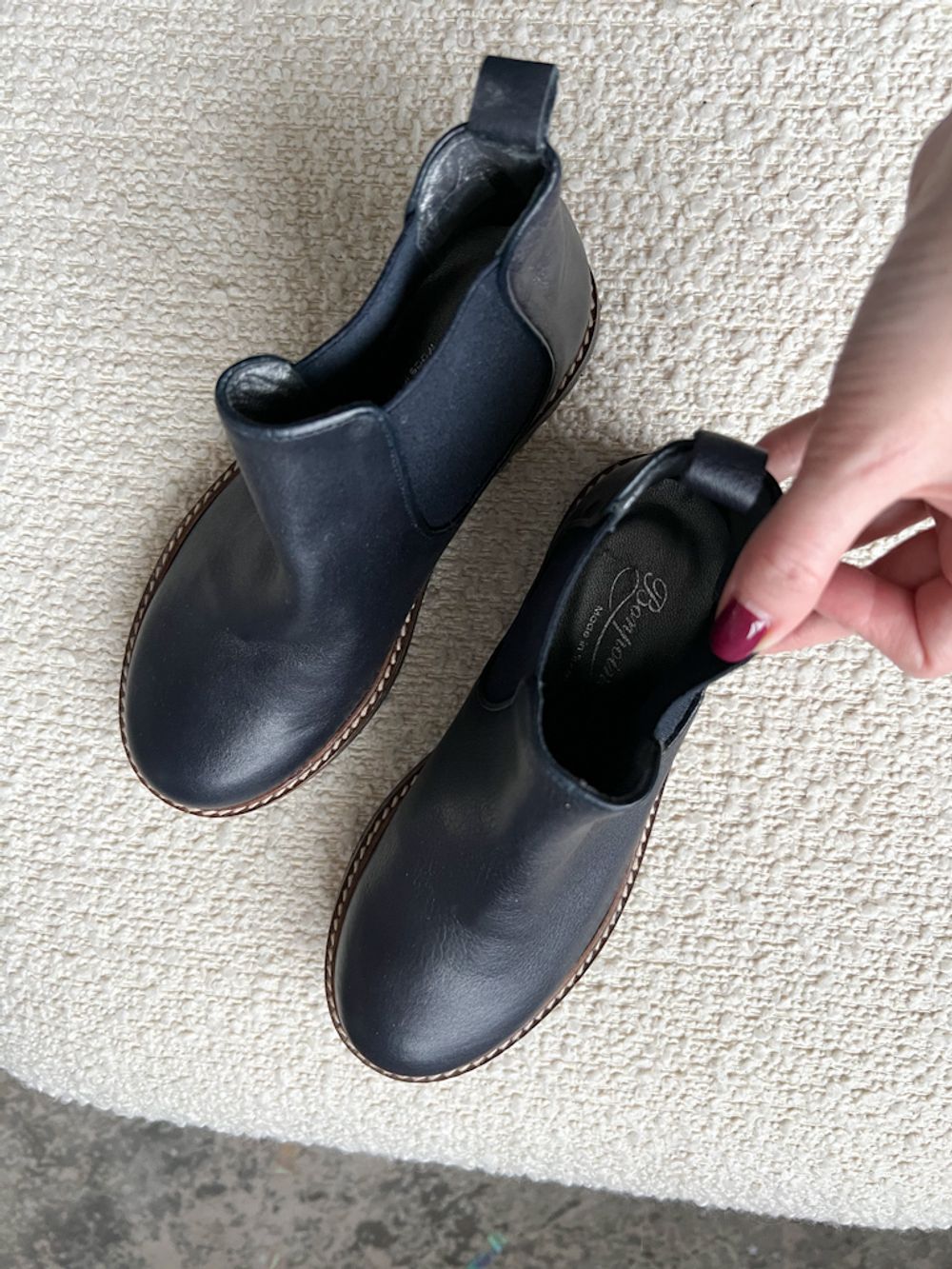 Новые кожаные ботинки Bonpoint, 33