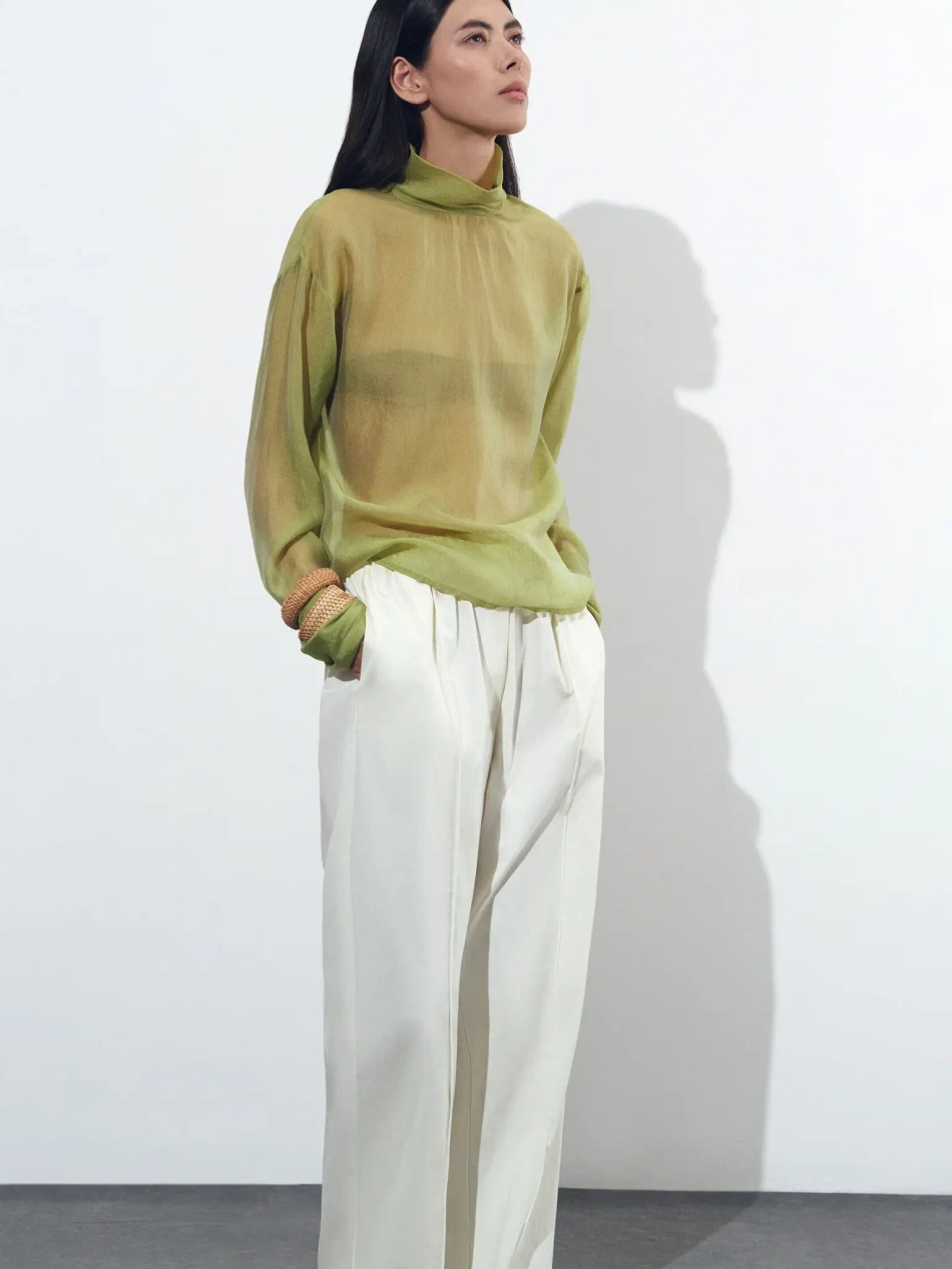 Блуза с воротником B1