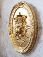 Барельеф на стену из гипса Лев