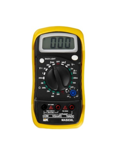 Мультиметр цифровой Master MAS838L IEK TMD-3L-838