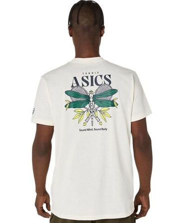 Мужская теннисная футболка Asics Game Seasonal Graphic - cream
