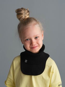 Манишка вязаная хлопковая (Черный)