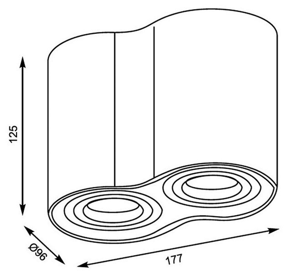 Накладной светильник Zumaline Rondoo 50407-GD