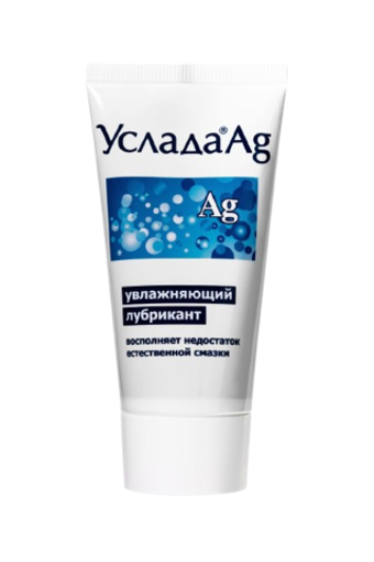 Смазка Услада - на водной основе, с антибактериальным серебром