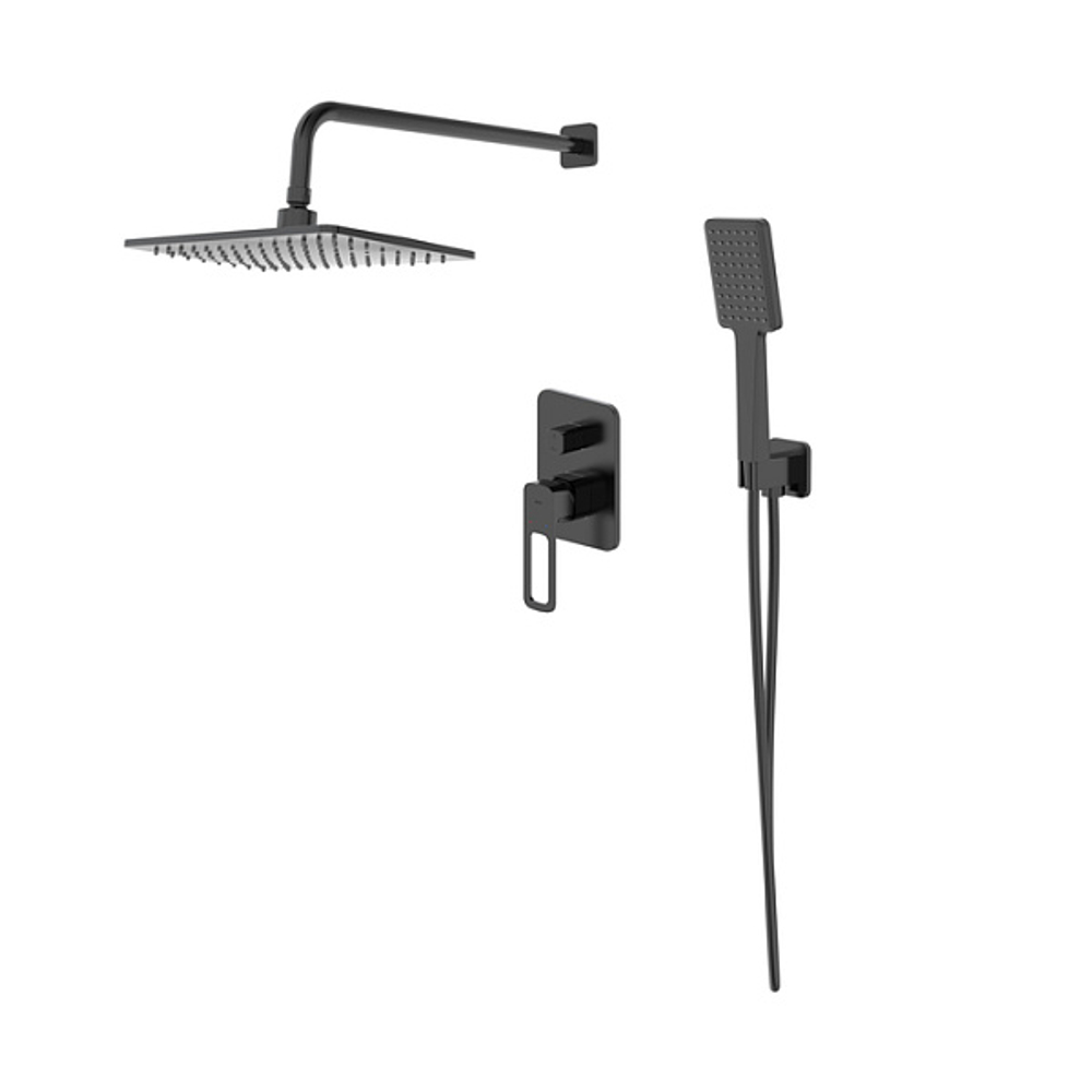 Душевая система Slide IDDIS, черный матовый