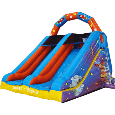 Детский надувной батут-горка "Космос"