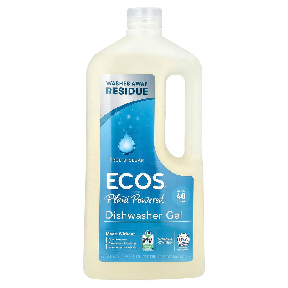 Earth Friendly Products, Wave, гель для посудомоечной машины, бесцветный и прозрачный, 1,18 л (40 жидк. унц.)
