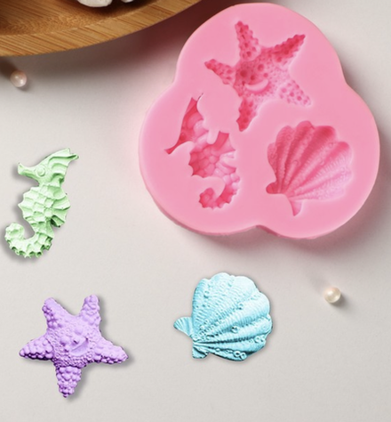 Молд силиконовый «Океан» ракушки