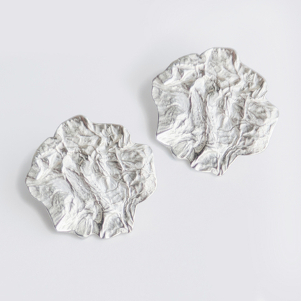 Мятые серьги "Концепт"