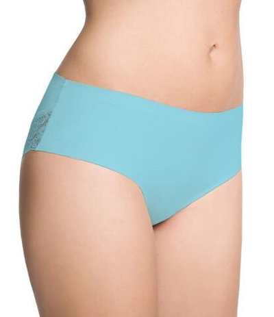 Трусики-слипы с кружевом Cheekie (Размер: S) (Цвет: голубой)