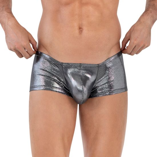 Мужские трусы хипсы серебристые Clever Moda CHAKRA LATIN BOXER 161011