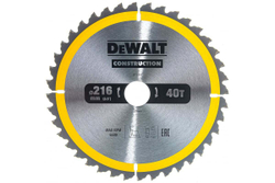 Пильный диск CONSTRUCT (216х30 мм; 40 ATB) DEWALT DT1953