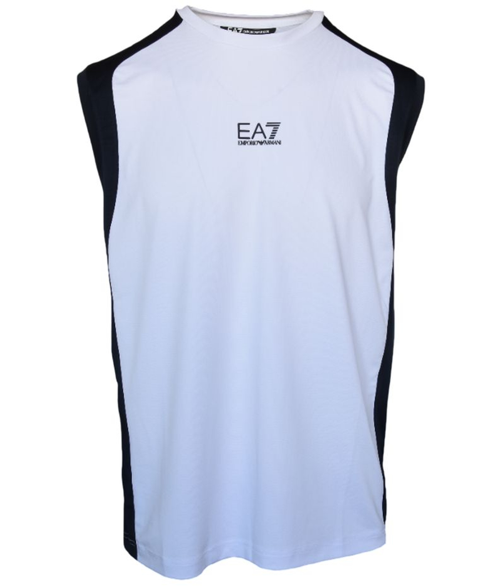 Теннисная футболка EA7 Tennis Pro Top In Ventus7 - white