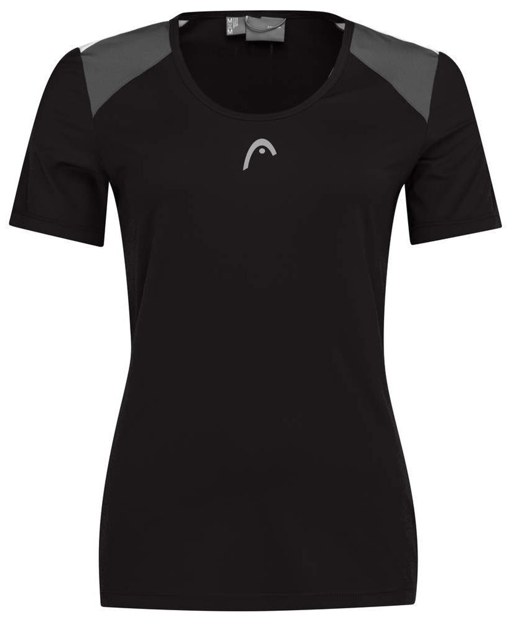 Женская теннисная футболка Head Club 22 Tech T-Shirt W - черный