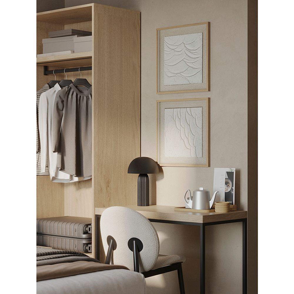 Лампа настольная Texture Sleek, Ø24х37 см, черная