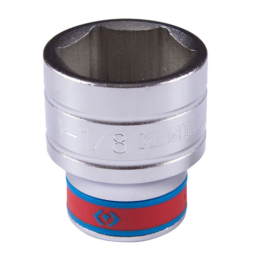 KING TONY (433536S) Головка торцевая стандартная шестигранная 1/2", дюймовая 1-1/8"