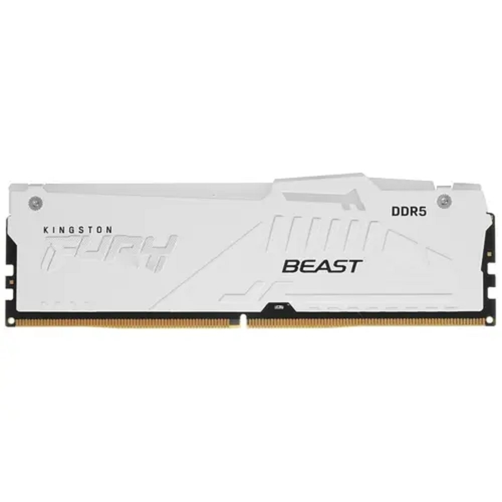 Оперативная память Kingston 16GB 5200MT / s DDR5 CL36 DIMM FURY Beast White RGB EXPO KF552C36BWEA-16