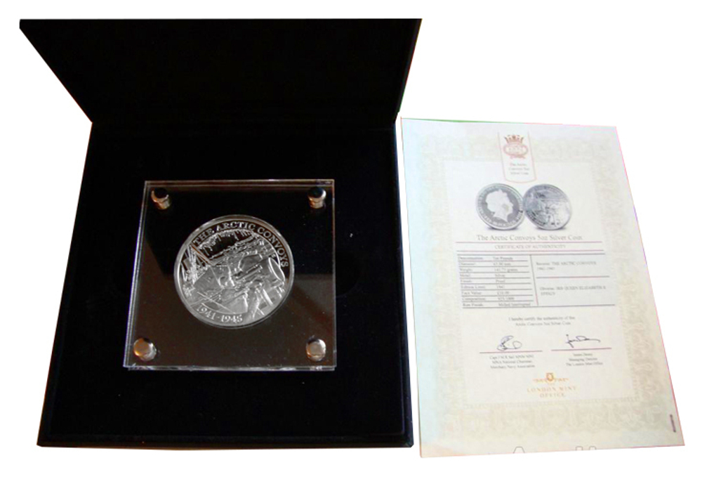 10 фунтов Арктический конвой PQ-17 1941-1945 Корабль Война. Гибралтар. 2016 год Proof