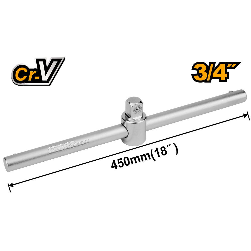 Вороток Т-образный INGCO HSTB34181 INDUSTRIAL 3/4&quot; 450 мм