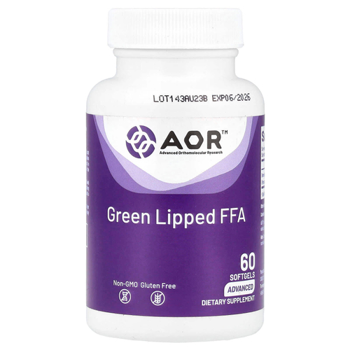 Advanced Orthomolecular Research AOR, Green Lipped FFA, 60 капсул (50 мг в 1 капсуле)