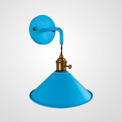 Бра С Подвесным Плафоном Braid Wall Blue By Imperiumloft