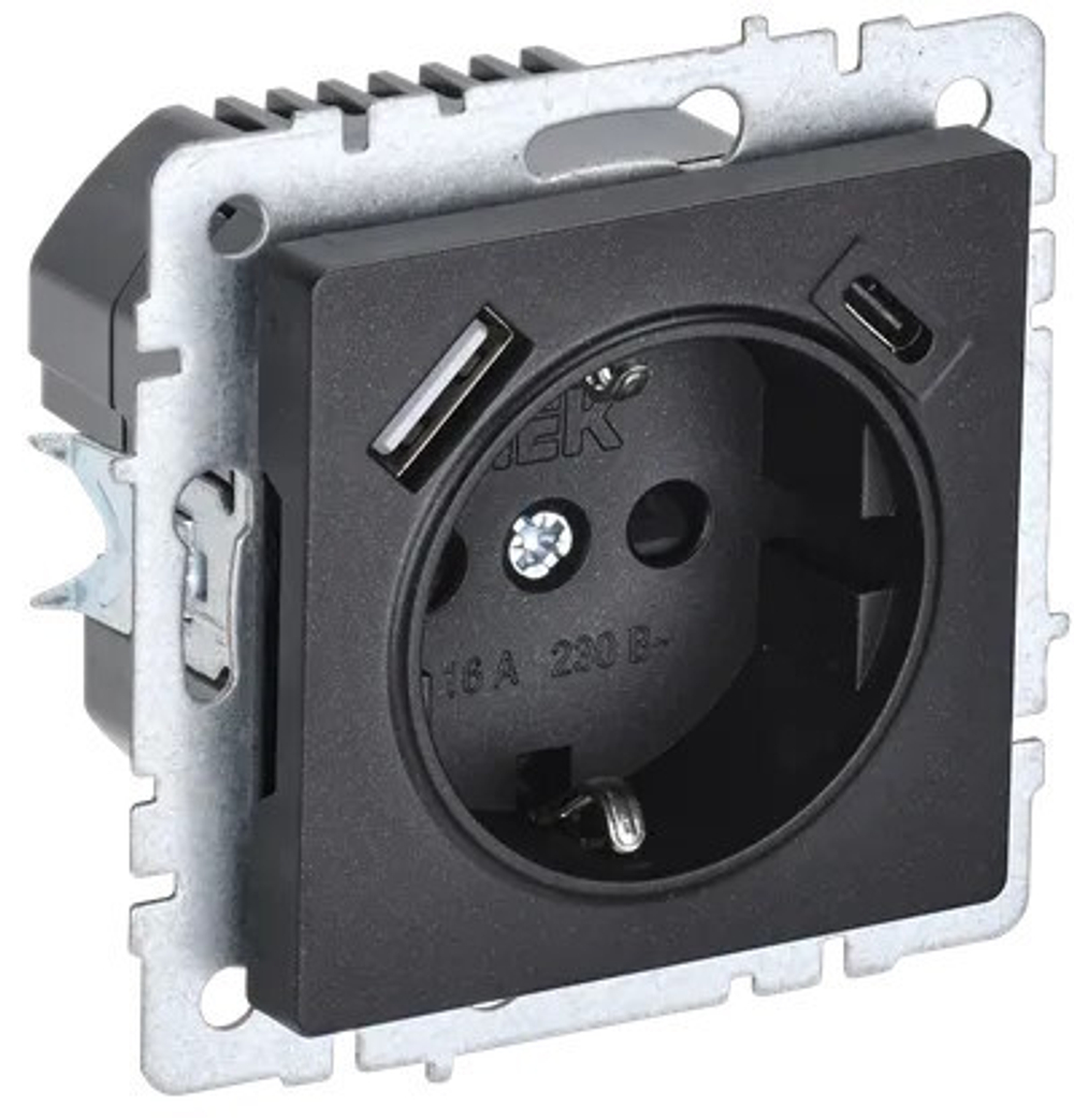 Розетка  IEK BR-R14-16-U22-018-K02