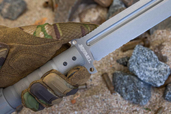 Нож выживания Survivalist Z D2 TacWash Serrated Grey