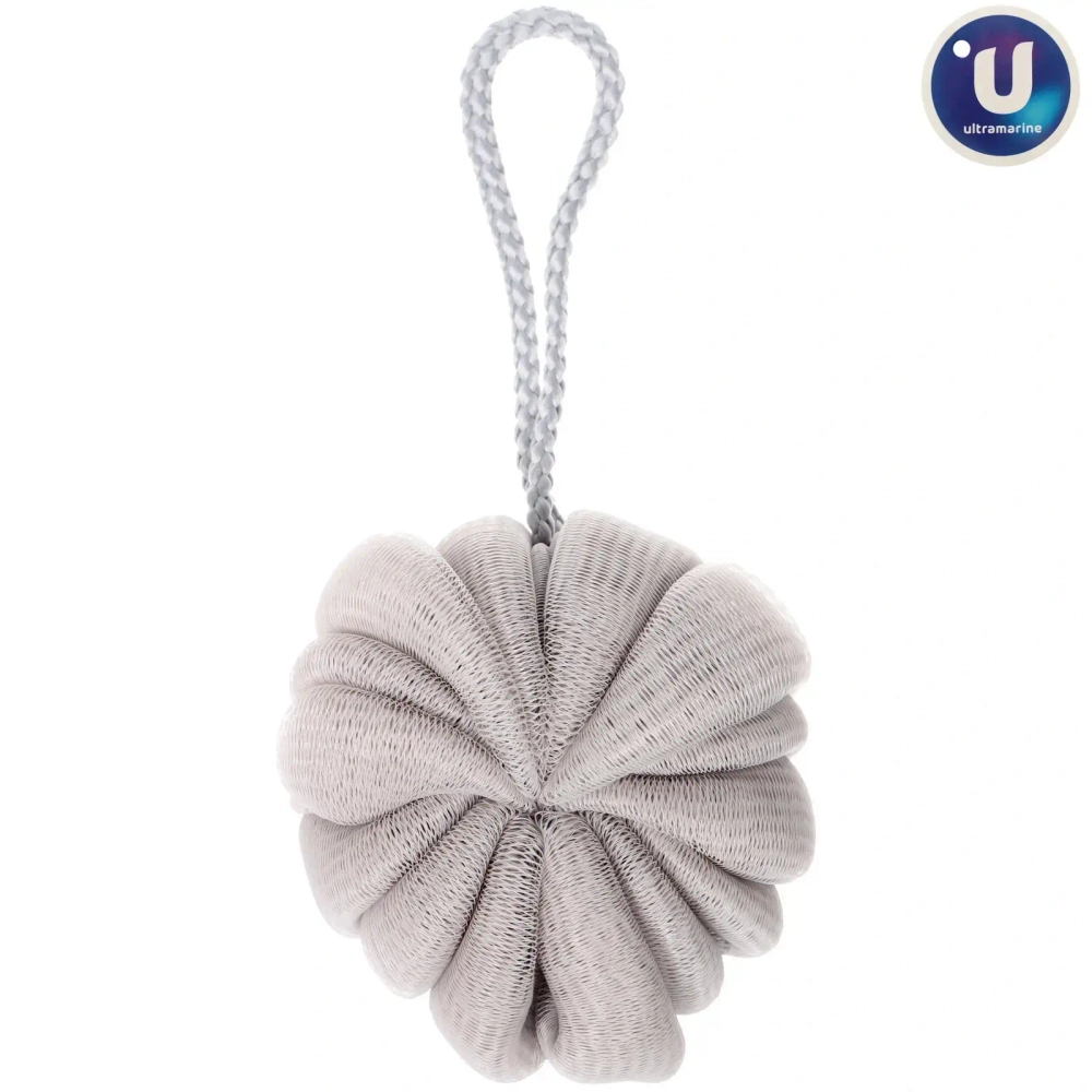 Мочалка нейлоновая «Premium - Paradise», цвет серый, D-10см, 50гр (зип пакет)