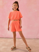 Футболка и шорты в комплекте для девочки Next AG5-732, Ярко-оранжевый