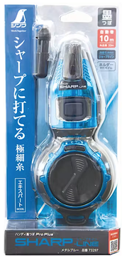 Отбивка строительная, чернильная Shinwa, 20м, автовозврат шнура, голубой металлик