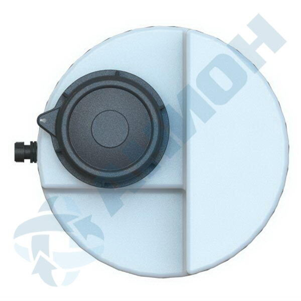 Дозировочный контейнер со сливом Анион 100 л. вертикальный (465x465x785см;белый) - арт.559448