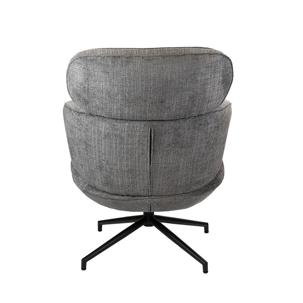 Кресло KING серый, шенилл