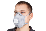 JETA SAFETY Micron полумаска с клапаном, с угольным слоем, чашеобразная, класс защиты FFP2