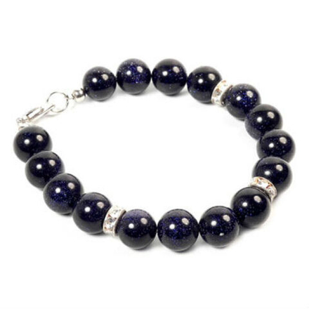 Браслет "Найтли 10" авантюрин синий