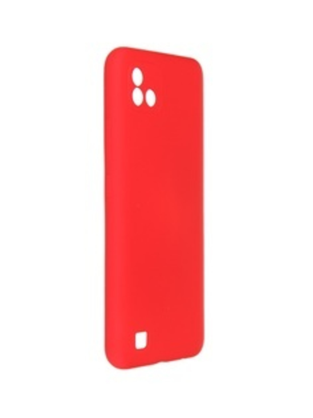 Накладка Realme C20/C11 силикон матовый красный Zibelino