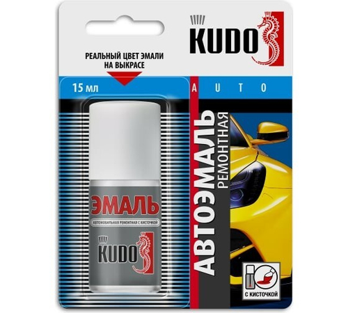 Пробник краски KUDO с кисточкой BYD AA1 DARK BLACK металлик (KUDO)