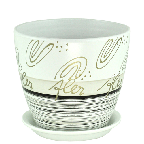 КАШПО САДЫ АУРИКИ ФЛЕР БУТОН КЕРАМИКА СЕРЫЙ РС135/2 15СМ