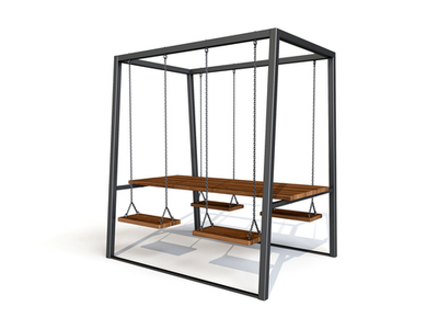 Стол с подвесными сиденьями