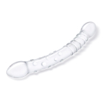 Двусторонний стеклянный фаллоимитатор 12’’ Girthy Double Trouble Glass Dildo - 30 см. (Цвет: прозрачный)