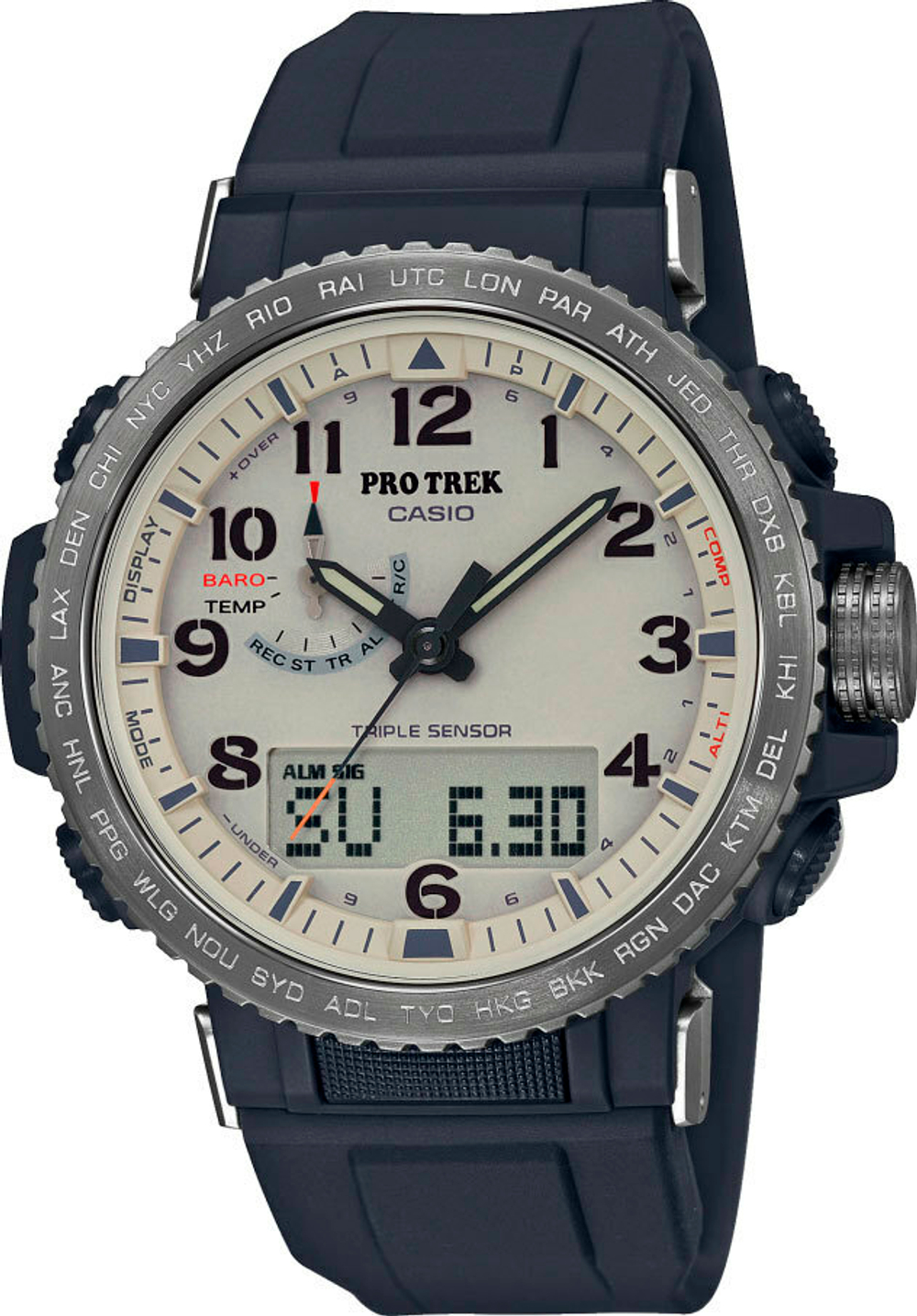 Японские наручные часы Casio Pro Trek PRW-50Y-1BER с хронографом