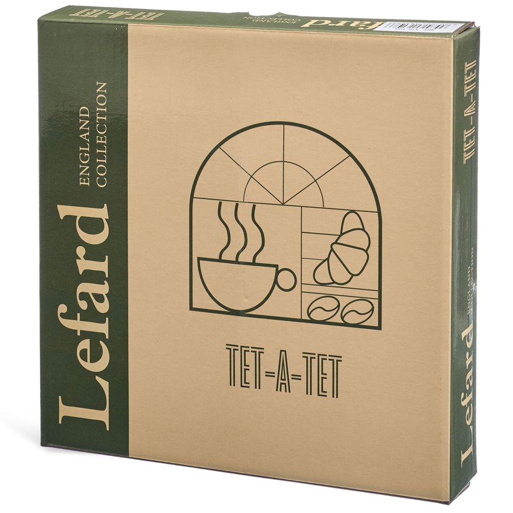 НАБОР ТАРЕЛОК ЗАКУСОЧНЫХ LEFARD "TET-A-TET" 2 ШТ. 20,5 СМ (КОР=16НАБ.)