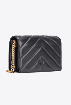 CLASSIC LOVE BAG CLICK BIG CHEVRON – black