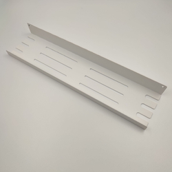 Полка MetaDec Holes настенная прямая, 40х10см белая, 1шт