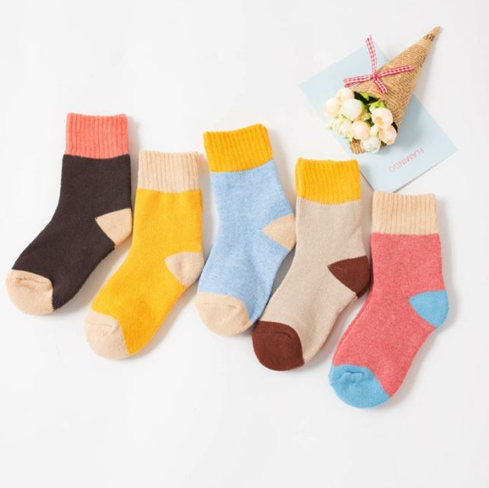 Детские носки утепленные 4-6 лет 16-20 см "Warm" Коричневые