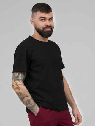 Футболка - китель повара мужской Чёрный NVDesign