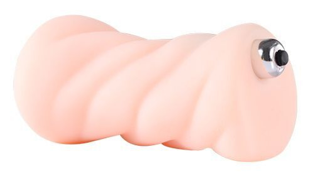 Телесный вибромастурбатор-вагина Real Women Vibration (Цвет: телесный)