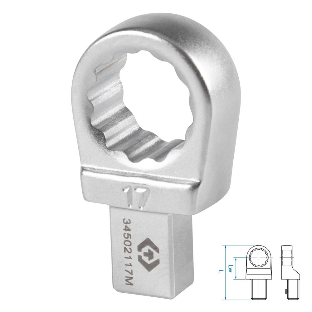 KING TONY (34502117M) Насадка накидная серии "FIT", 17 мм, 9х12 мм